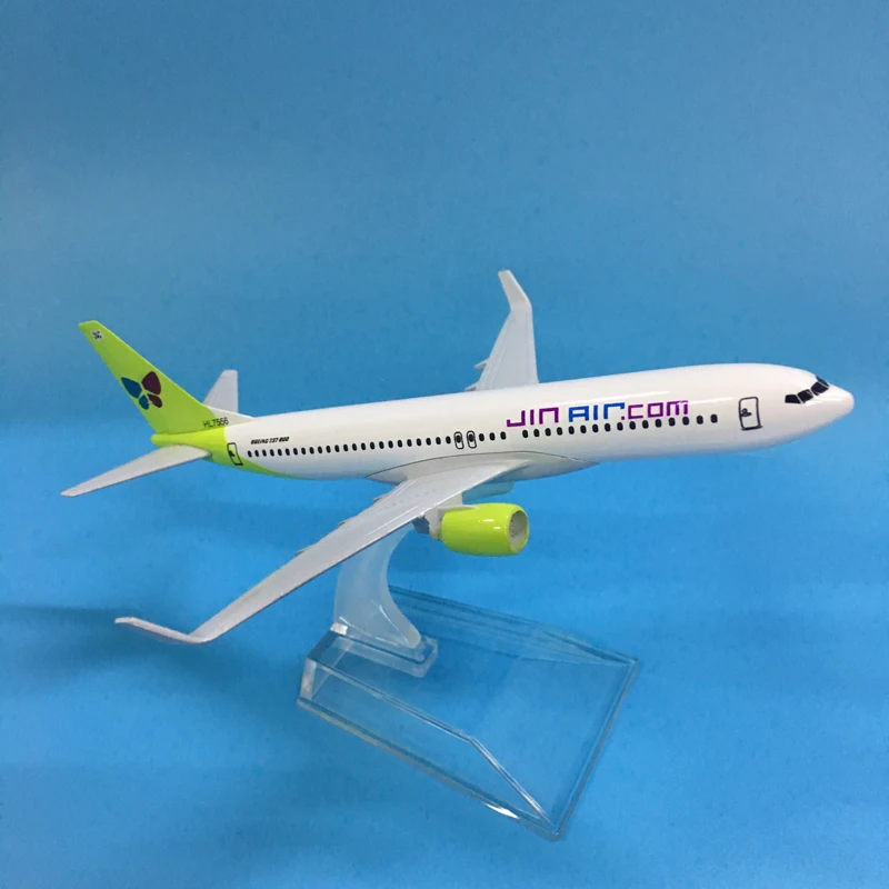 JASON TUTU 16 см корейская модель самолета JINAIR Boeing 737 литая под давлением металлическая