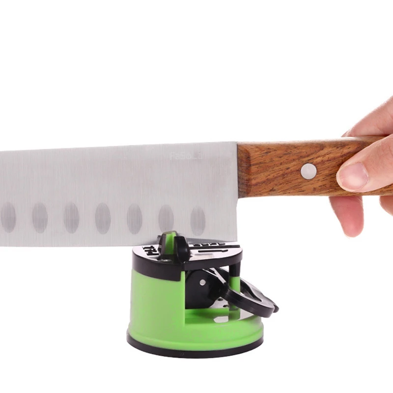 

Innovative Knife Sharpener Scissors Grinder Sharpening Knives Stone Sharpens Kitchen Sharpen Tool Secure Suction Pad Accessories