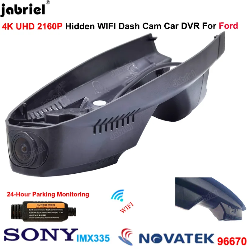 

4K UHD 2160P Wifi Car DVR Dash Cam Camera Driving recorder For Ford Escape mk2 mk3 c520 cx482 For Ford Kuga mk2 mk3 c520 cx482