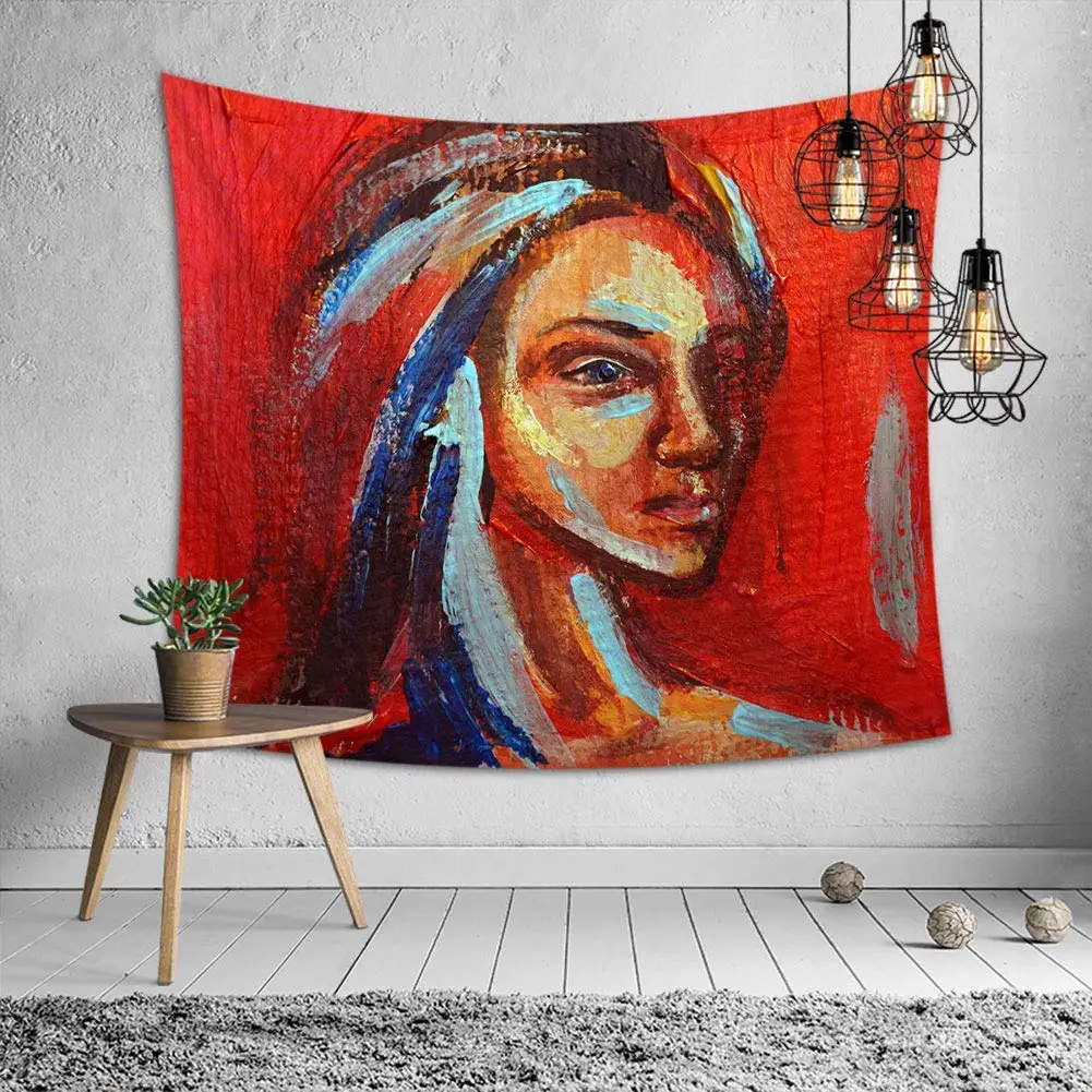 Красивый Многоцветный Afros женский Королевский кирпичный настенный