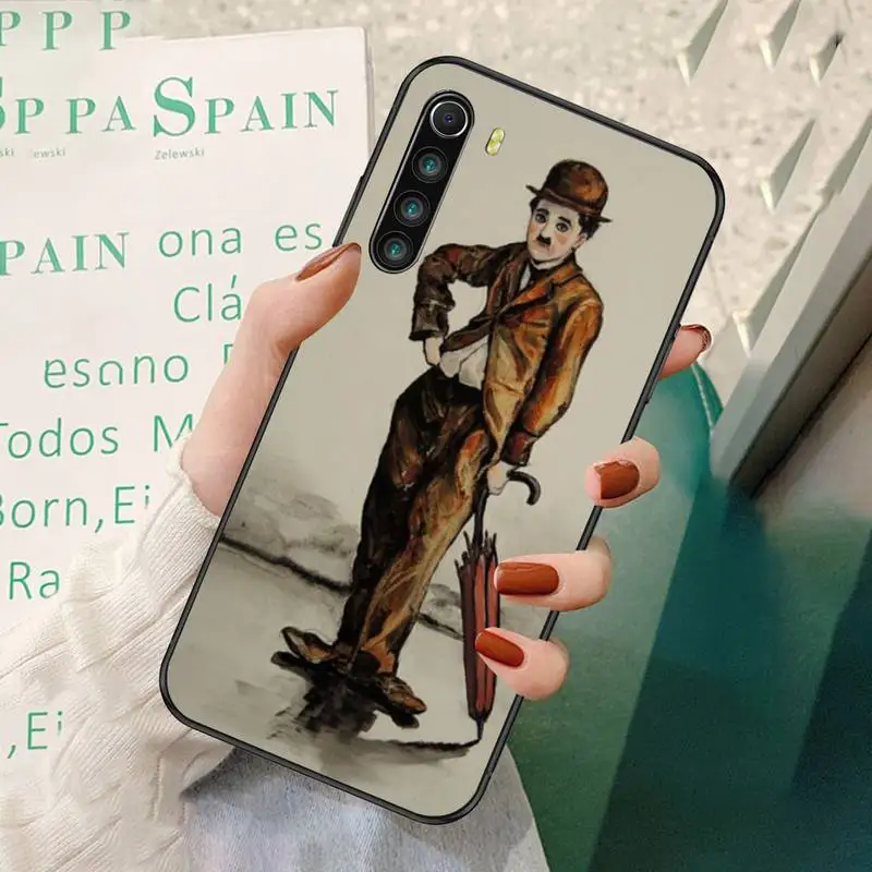 

ZFGHSHYQ Soft Cover CHARLIE CHAPLIN Phone Case For Redmi 7 8 9 A K20 30 Pro Note 8 9 Pro 9s