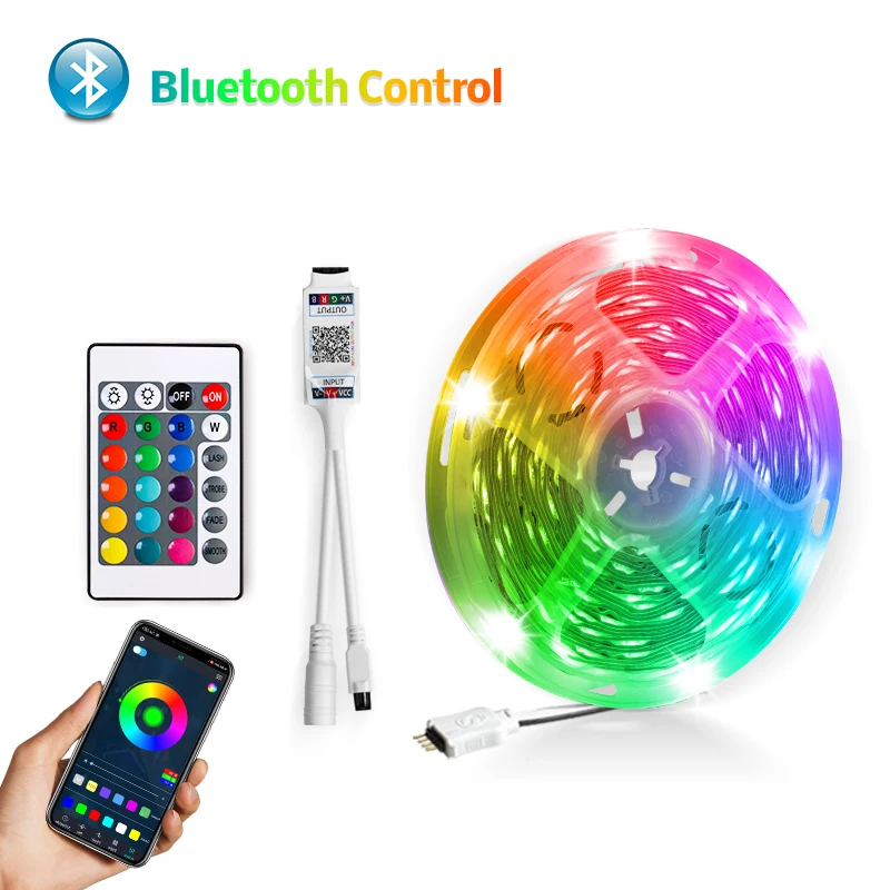 Гибкая светодиодная ленсветильник 5050 SMD с Wi-Fi Bluetooth 24K/44K и адаптером | Лампы