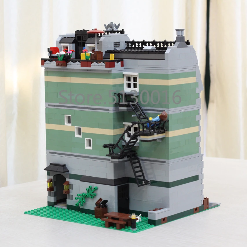 10185 Creator Green Grocer 15008 2462 шт. уличный вид модели строительные наборы блоки кирпичи обучающие игрушки