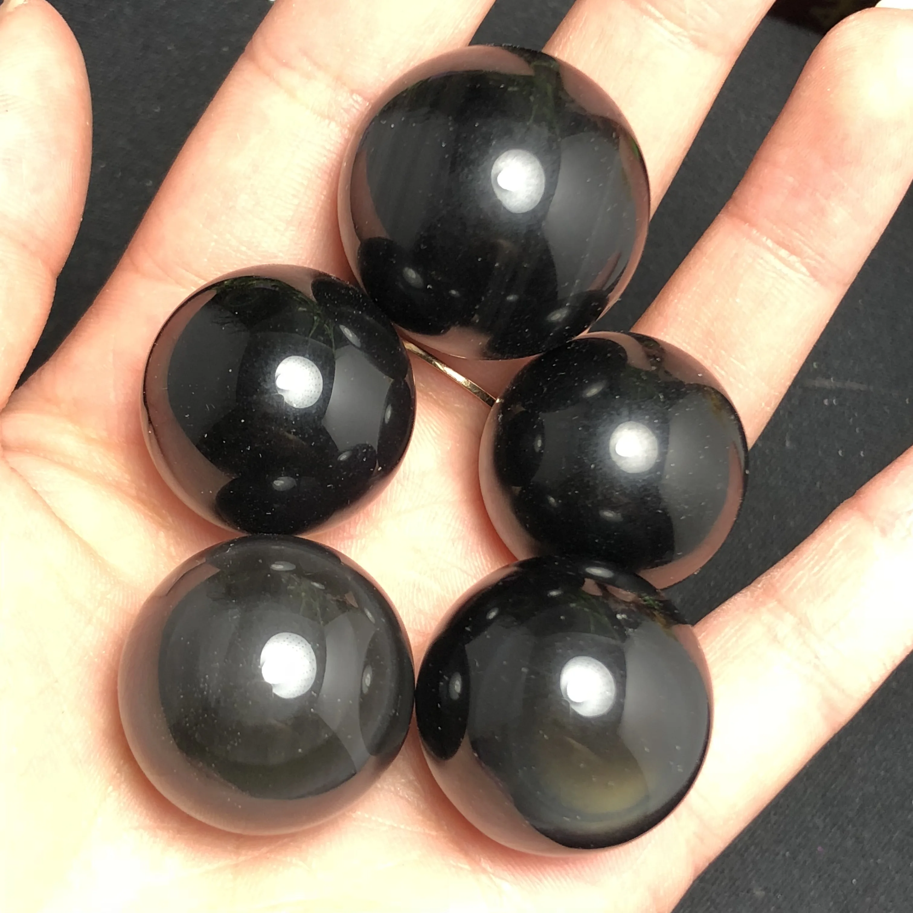 5 шт. натуральный обсидиан мраморный кристалл кварца и минеральной Рэйки лечение