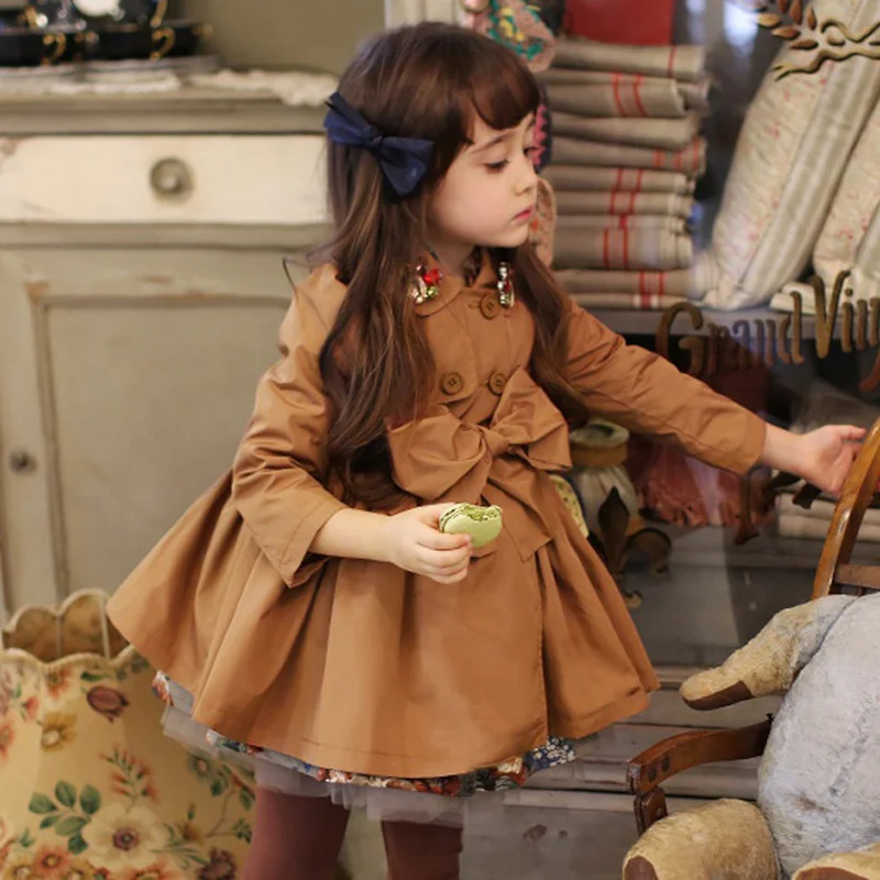 Детское пальто корейская детская одежда для девочек осень-зима 2019 новая куртка