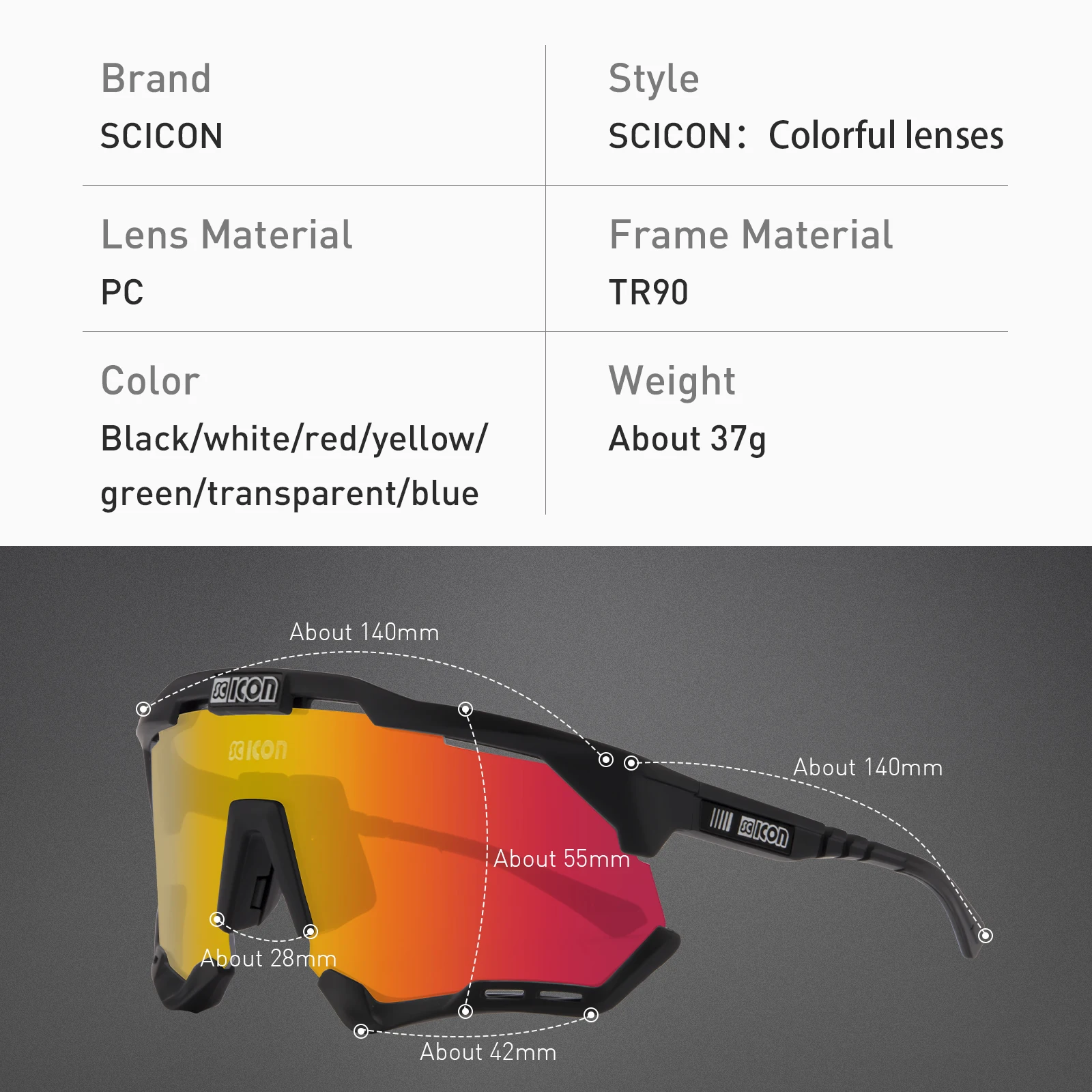 

Scicon Polarized Cycling shades Sports Sunglasses MTB road Bicycle Cycling Glasses Eyewear