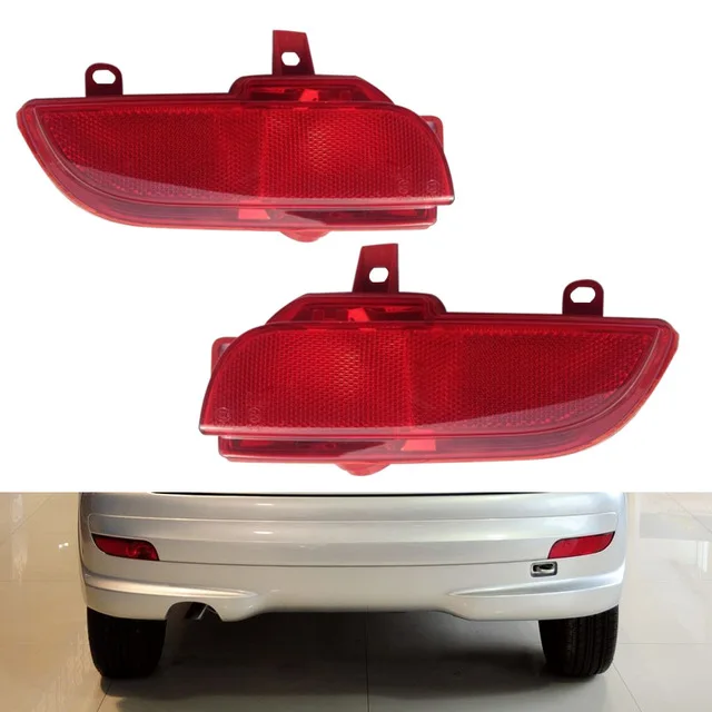 Left and Right Для peugeot 206 plus 207 светильник заднего бампера тормозной Предупреждение льный светильник хэтчбек задний светильник без лампы стоп-сигнала - Цвет: Left and Right