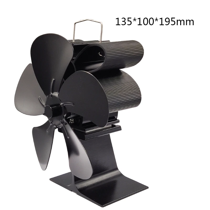 

5 Blades Bee Heat Powered Stove Fan Log Wood Burner Quiet Fireplace Ecofan Fuel Saving Heat Distribution