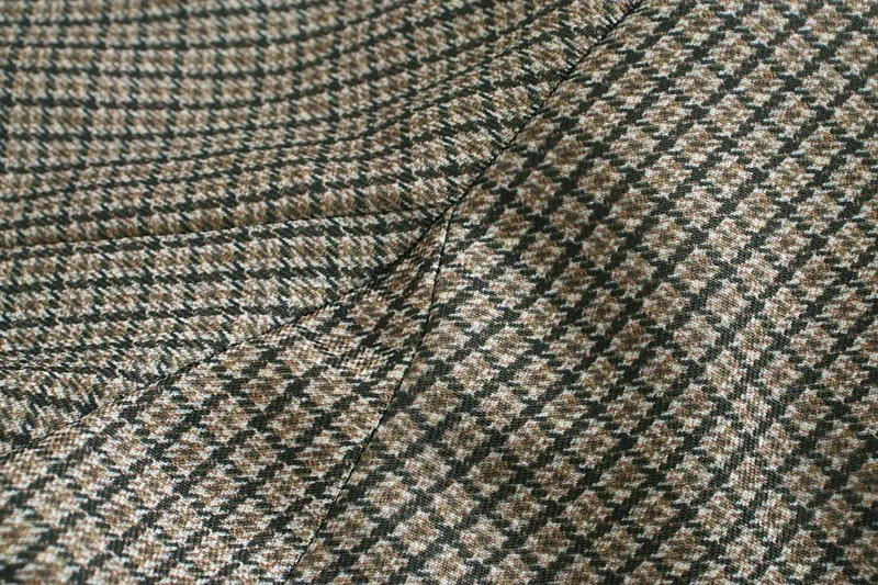 Женский клетчатый Повседневный модный приталенный костюм с длинными рукавами и