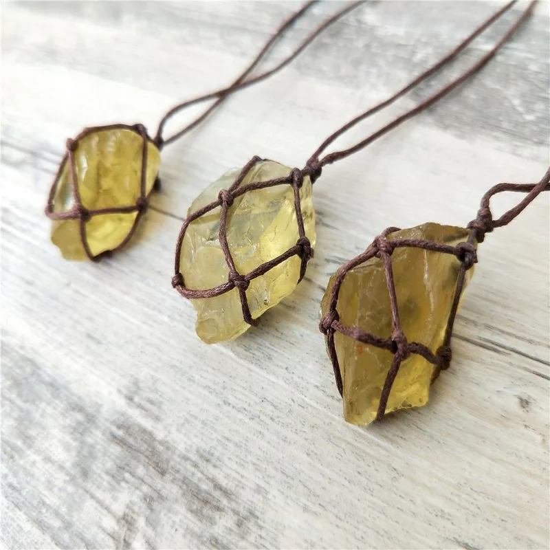 Подвеска ручной работы из натурального камня ожерелье для мужчин женщин энергия