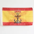 Империя флага Испании с крестом бордовой пехоты De Mar 3x5 FT 100D полиэстер латунные втулки