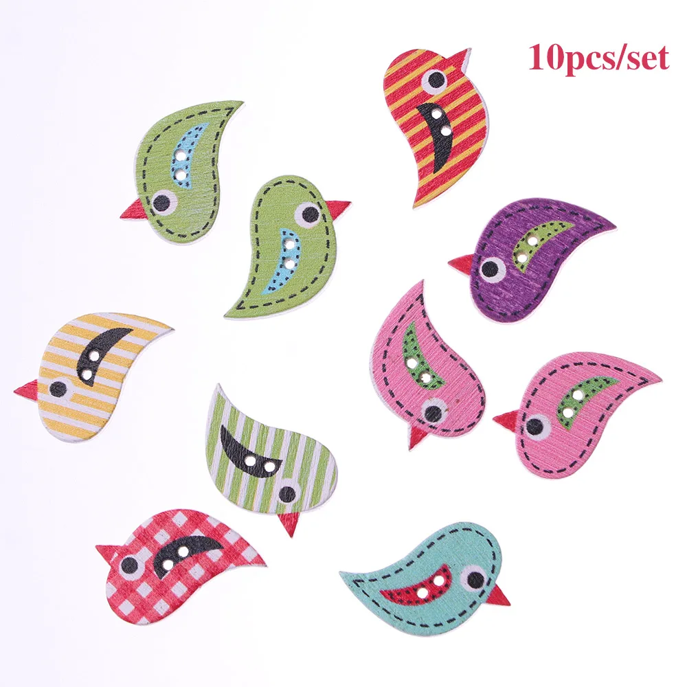 10 шт./1 набор деревянные пуговицы с 2 отверстиями|Пуговицы| |