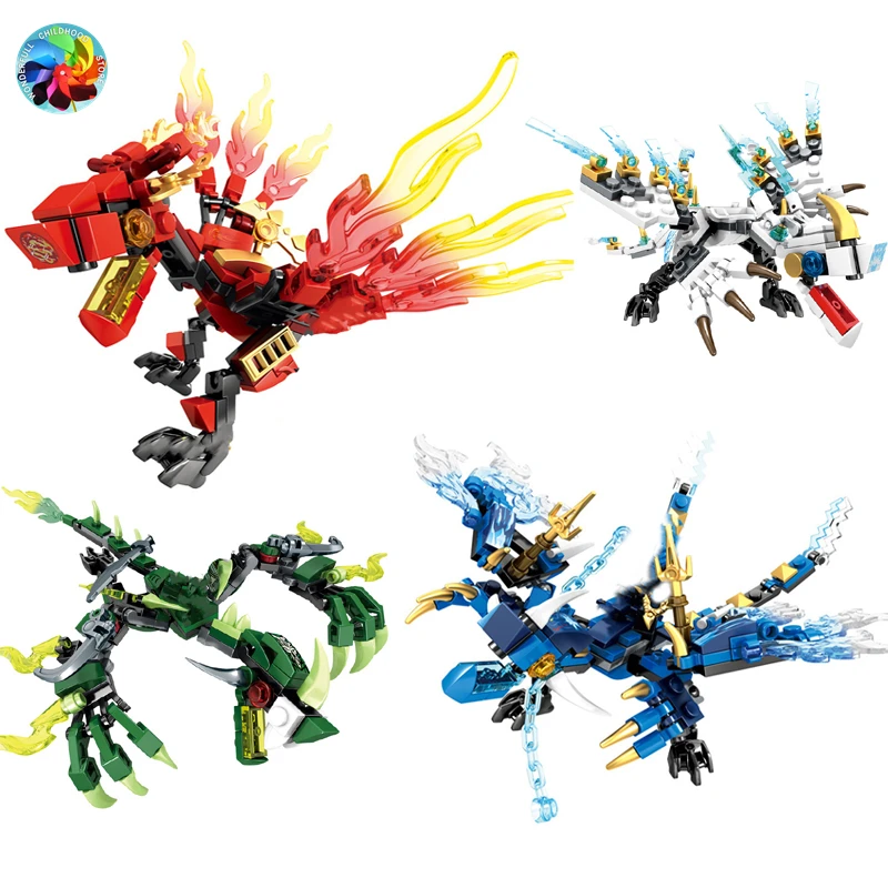 Ниндзя Дракон рыцарь мечника модель KAI Джей Зейн фигурки строительные блоки