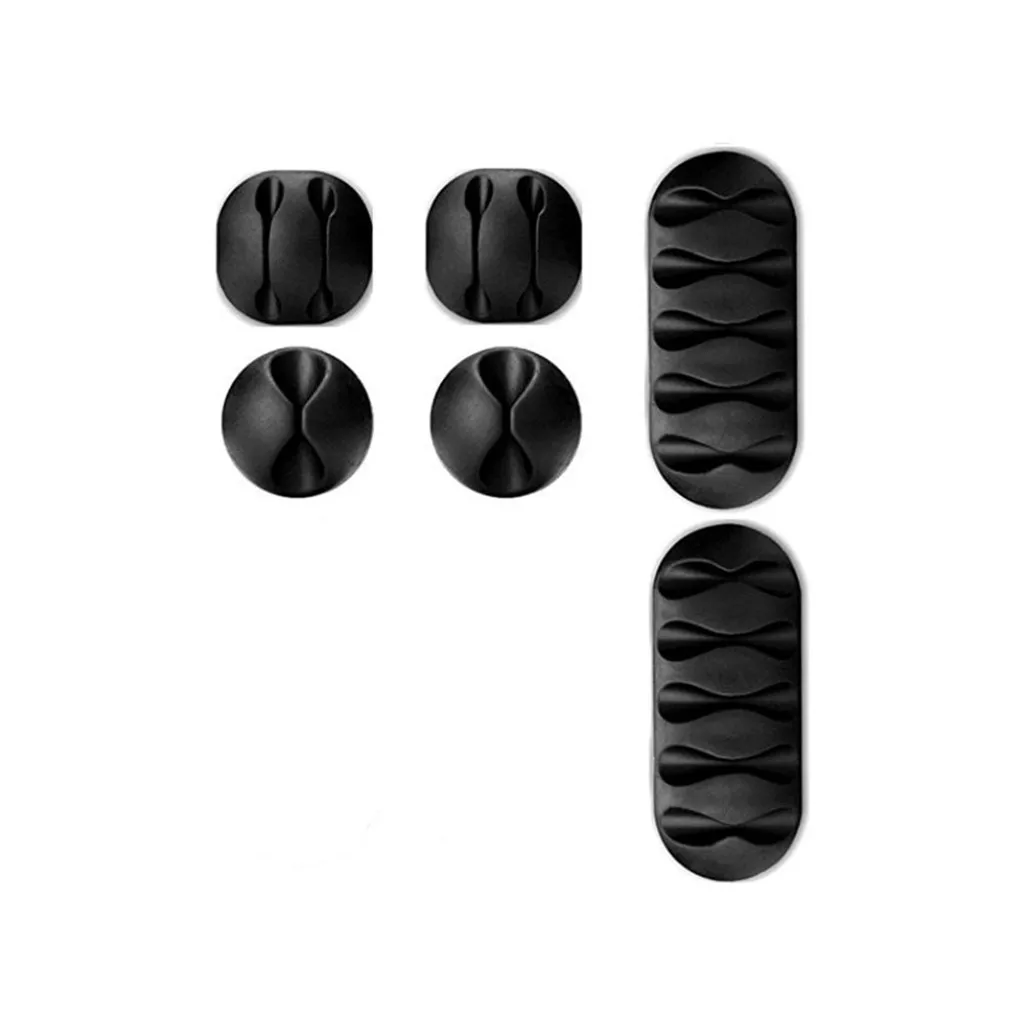 12x Cable Cord Line Tie Fixer Organizer Charger Desktop Clip Wire Holder Multi-hole Clamp Finishing Thread Fixing Device | Мобильные