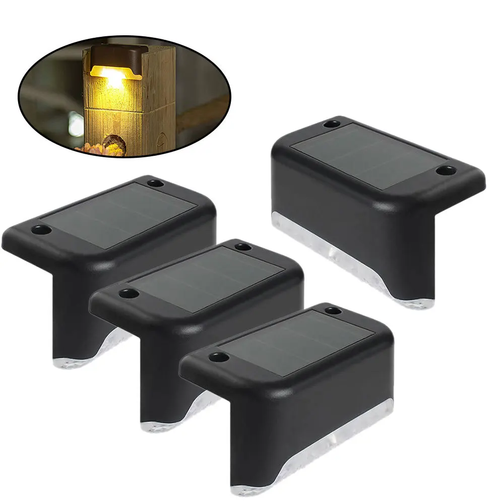 

Уличная Светодиодная лампа на солнечной батарее, наружный водонепроницаемый светильник для балкона, коридора, лестницы, 4/8/12 шт.