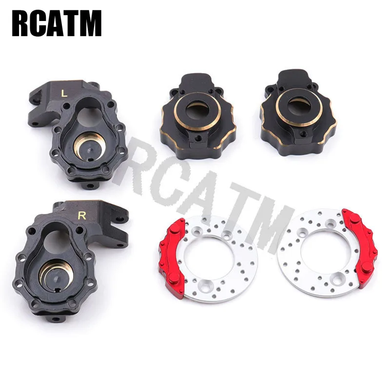 

Metal Brass Steering Cup Cover Brake Disc for 1/10 RC Crawler Car Traxxas TRX4 G500 TRX6 G63 Bronco