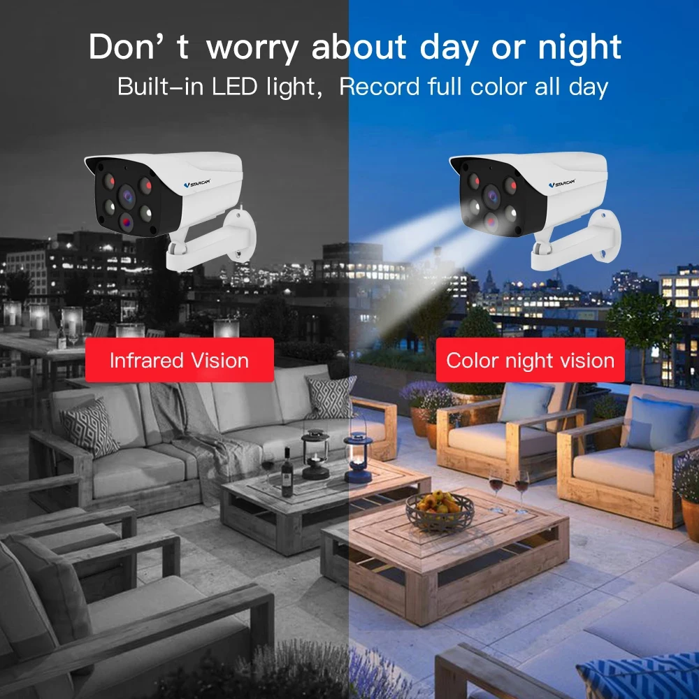 Беспроводная IP-камера Vstarcam 5 МП Wi-Fi ИК ночное видение водонепроницаемая для улицы