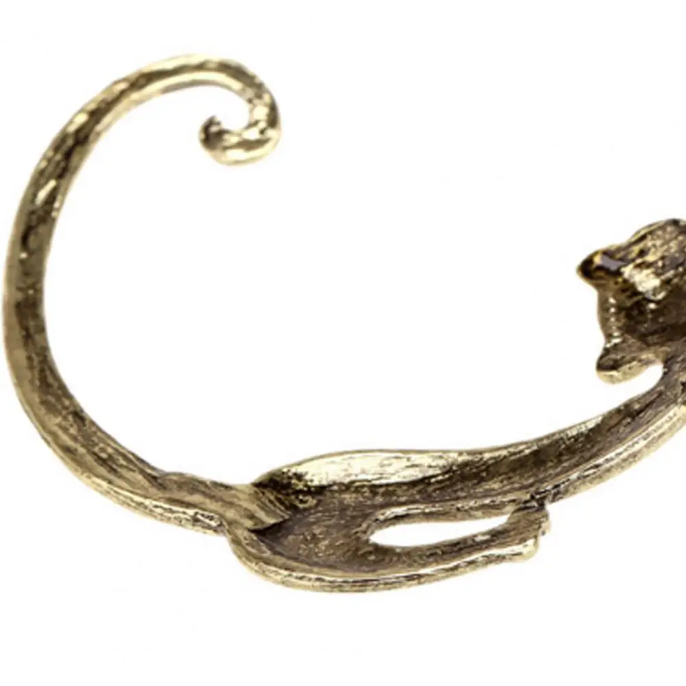 

HOT SALES!!! 1Pc Stylish Retro Punk Cat Shape Ear Wrap Alloy Lightweight Ear Cuff