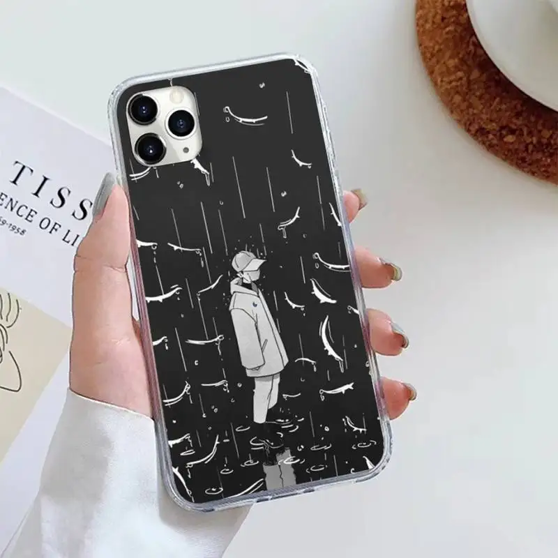 

RM Mono KPOP art pattern Phone Case For iphone 12 5 5s 5c se 6 6s 7 8 plus x xs xr 11 pro max mini luxury cover funda