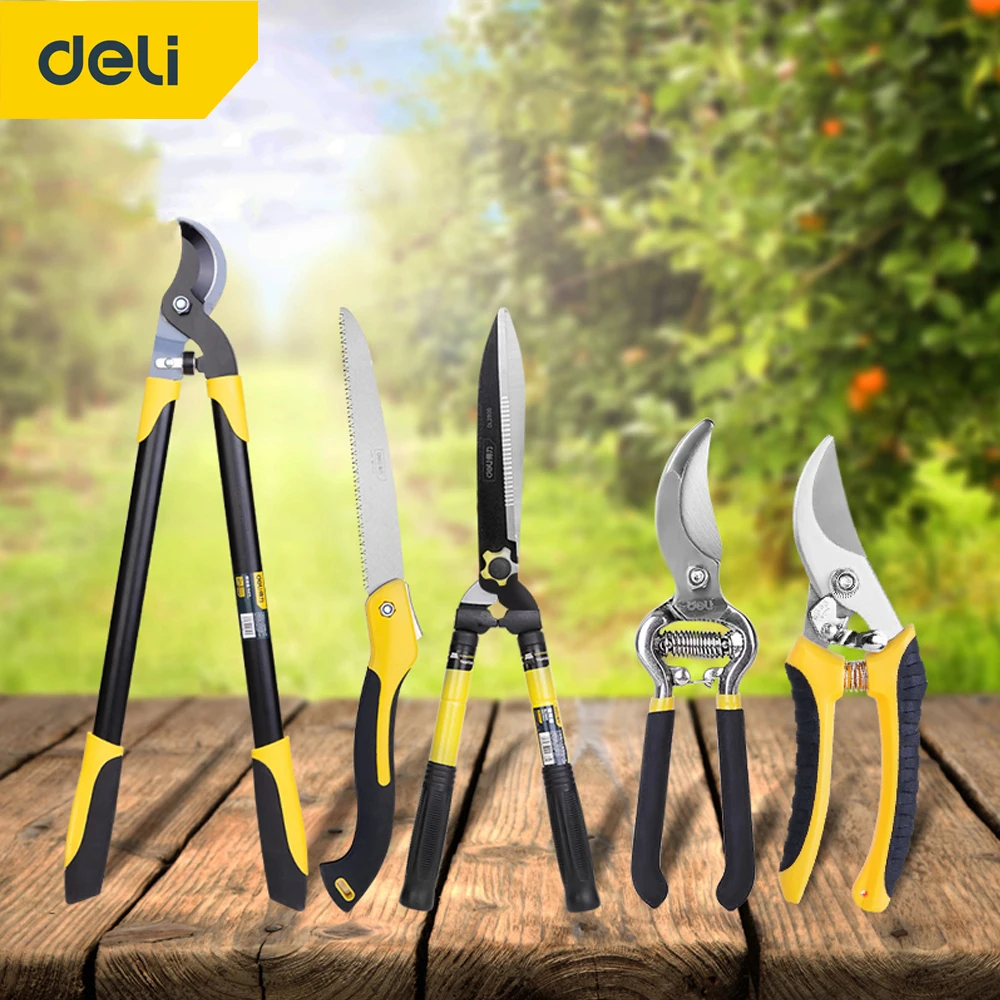 

DELI Rough Pruning Shears Gardening Pruning Shears Fruit Tree Pruning Fruit Picking Potted Flowers Scissors Gardening Tool