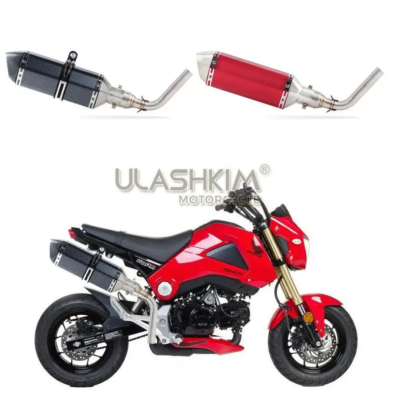 Выхлопная труба глушителя для мотоцикла выхлопная средняя из углеродного