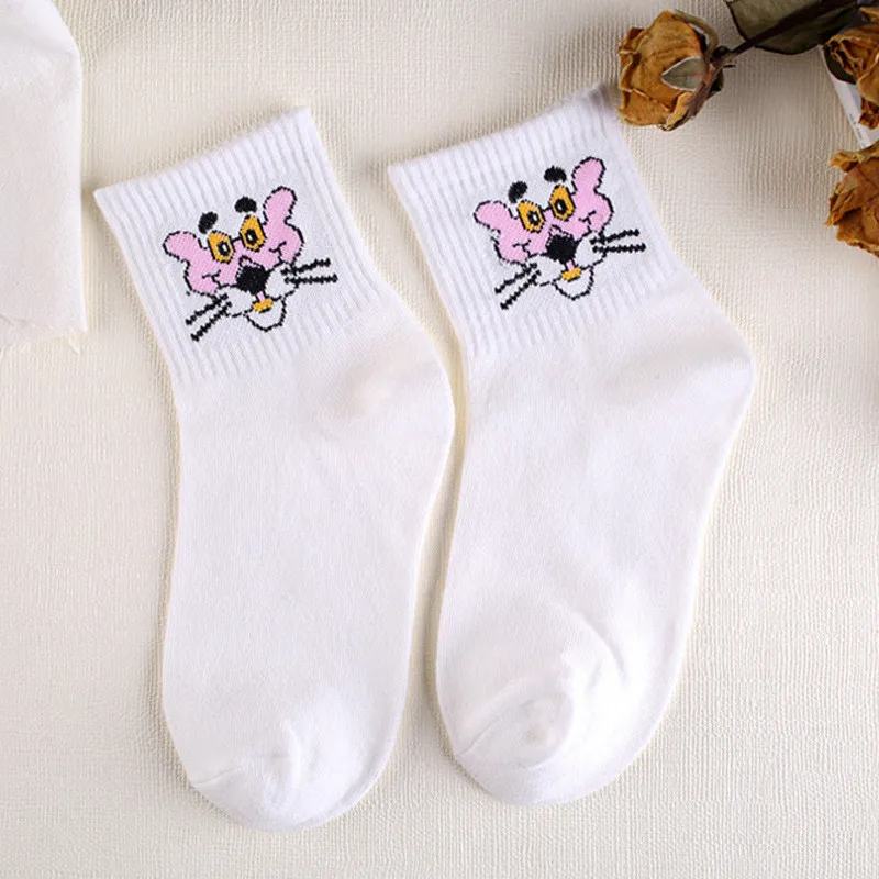 

Autumn Fashion Animals Women Socks Japanese Kawaii Cartoon Character Tiger Dog Egg Cute Harajuku Skatebord Funny Socks Female