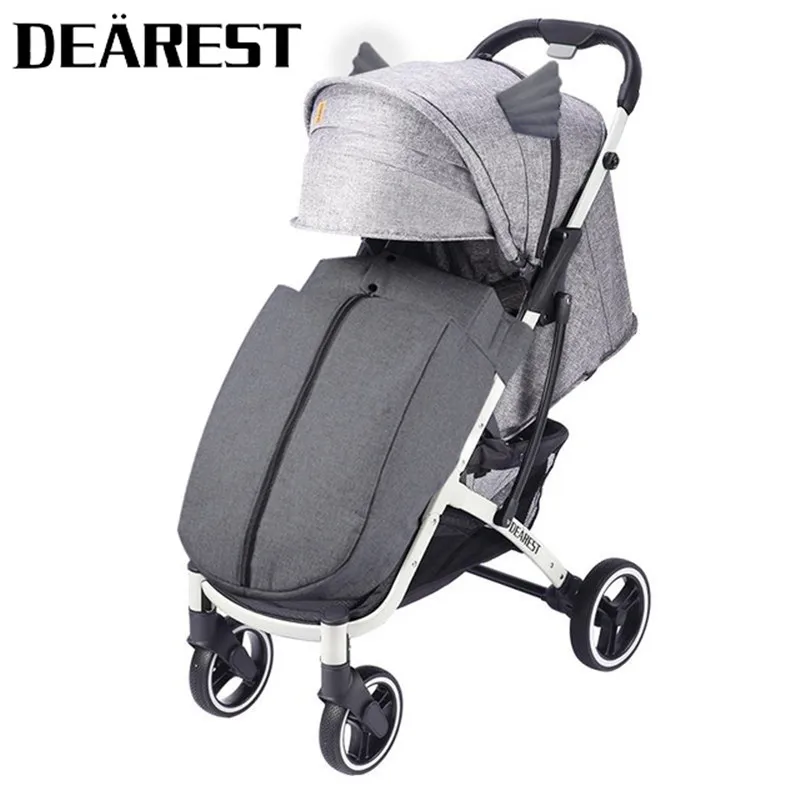 

Baby carriage Lightweight Foldable Sitting and Reclining Stroller Four-wheel Shock Absorber Two-way High Landscape Stroller