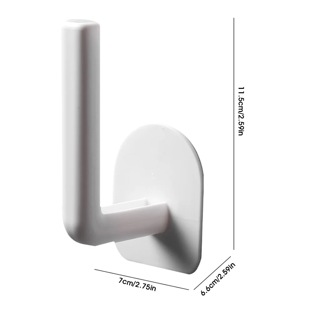 

Self-Adhesive Holder Organizer Multi-Purpose Wall Hook Paper Pot Lid Storage Kitchen Bathroom Household Accessories