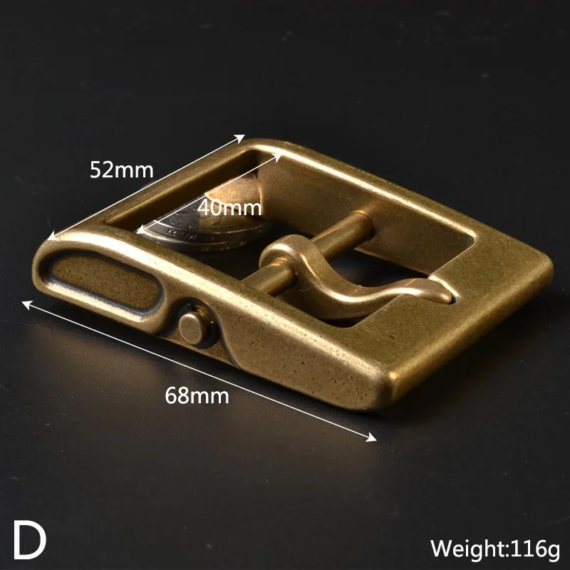 Meetee 1pc ID40mm Pure Copper Brass Belt Buckle Head Detachable Retro Pin Buckles DIY LeatherCraft Belts Decor Accessories YK156 | Дом и сад