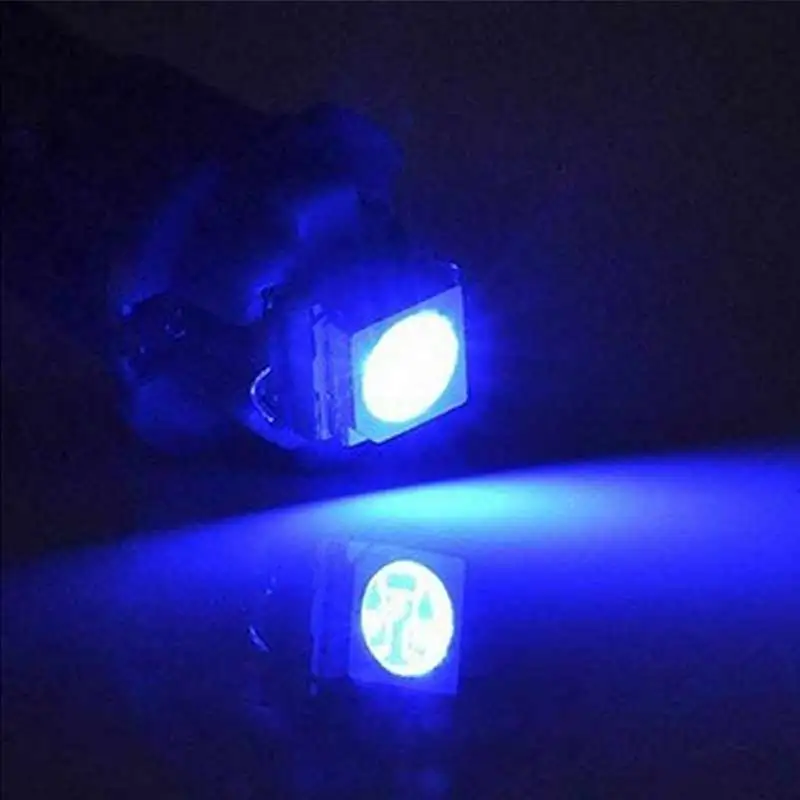 10 шт. T5 B8.5D 5050smd Светодиодная лампа SMD Автомобильный датчик Скорость Dash лампы