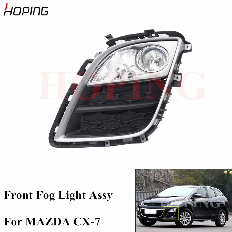 Hoping Left Right Front Bumper Fog Light Fog Lamp Assy For MAZDA CX7 CX-7 Without Bulb