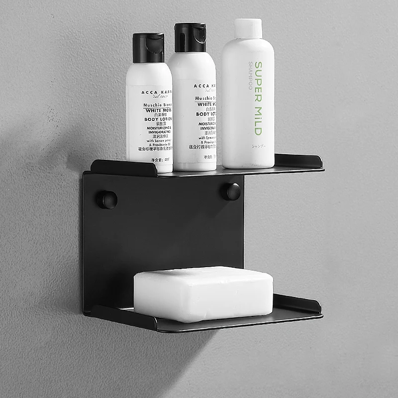 Мыльница черный двухслойный кухонный держатель для мыла из нержавеющей стали