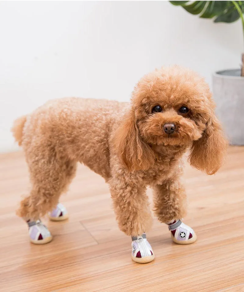 Защитная Уличная обувь для собак дышащая сетчатая нескользящая резиновая