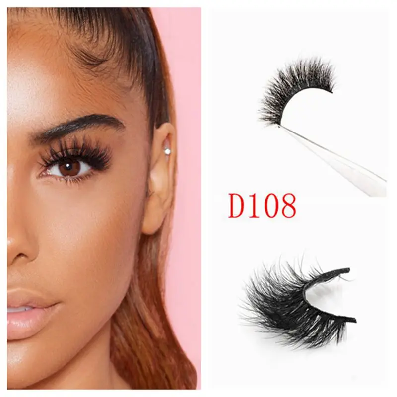 3D ресницы ручной работы из норки DLME пушистые драматические густые