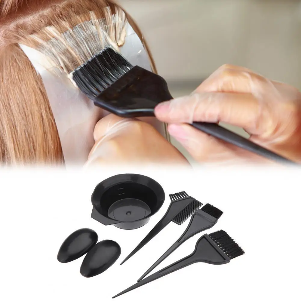 

1 Set Hair Dye Brush Skin-friendly Anti-deform ABS Hair Dye Coloring Brush Kit for Home Hairdressing Styling Accessories