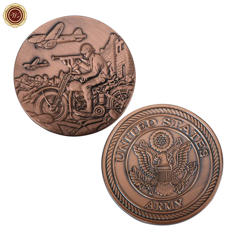 WR аксессуары для украшения дома медная монета качество США армейская