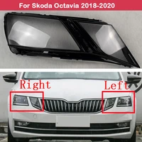 headlamp shell headlight cover headlight shell transparent lens lampshade headlamp glass for skoda octavia 2018 2020