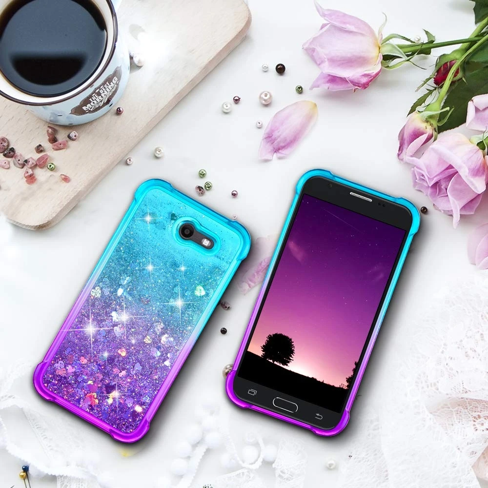 Чехол для samsung Galaxy J4 J6 Plus Prime 2018 Европейский чехол градиентный зыбучий песок