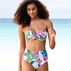 Купальник-бикини с эффектом пуш-ап и завышенной талией