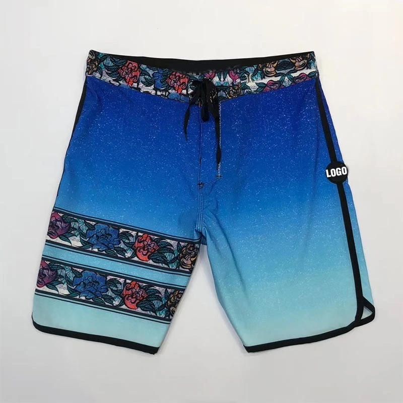 Мужские пляжные шорты эластичные бермуды из спандекса водонепроницаемые