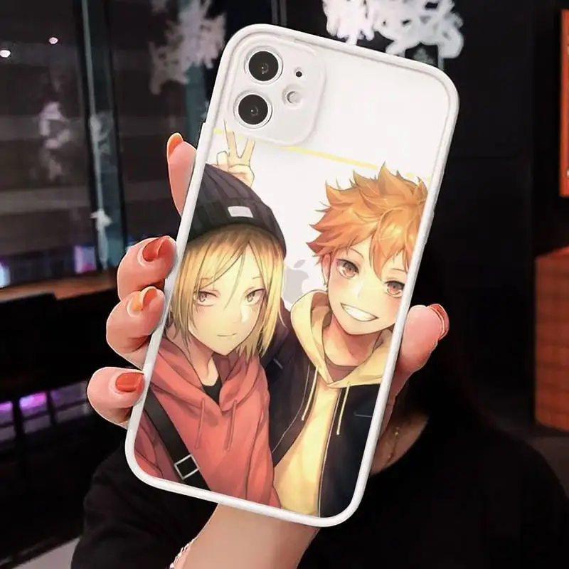 

Anime Kenma Kozume Of Haikyuu Phone Cases Matte Transparent for iPhone 7 8 11 12 s mini pro X XS XR MAX Plus cover funda