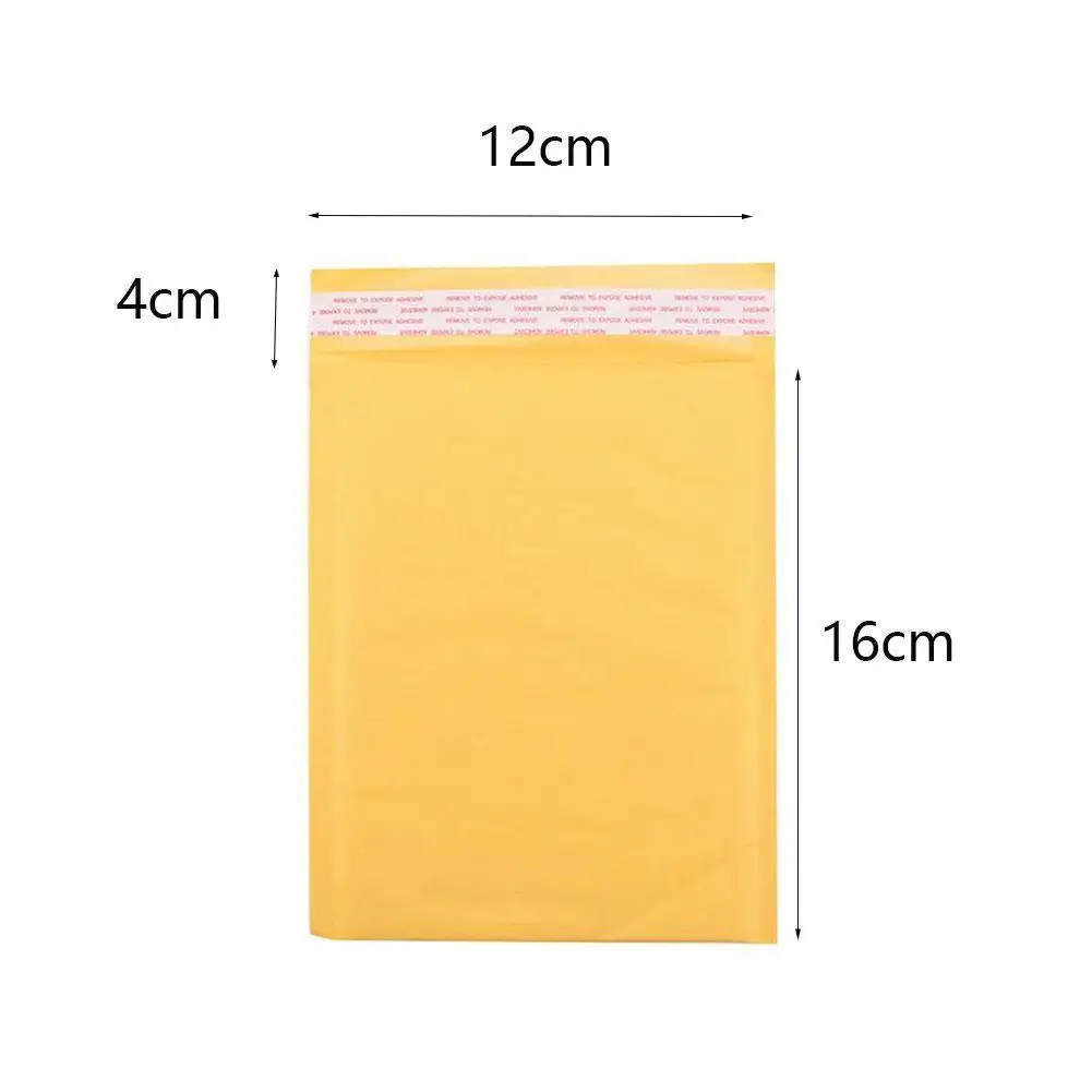 

10 Pieces (110*130mm) Foam Envelope Filled Envelope Bag Kraft Transport Envelope Packaging Yellow Foam Bag T0U1