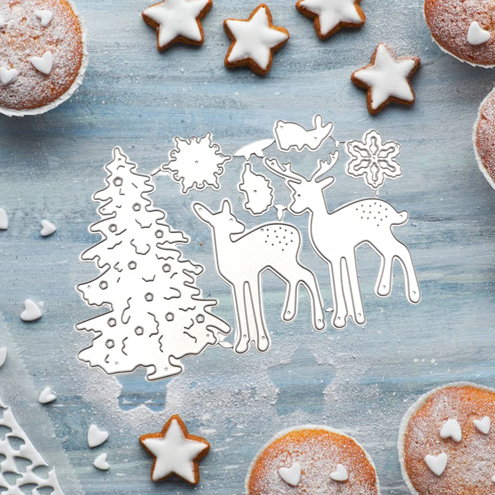 Рождественские Вырубные штампы сделай сам скрапбукинг искусственные фотобумага