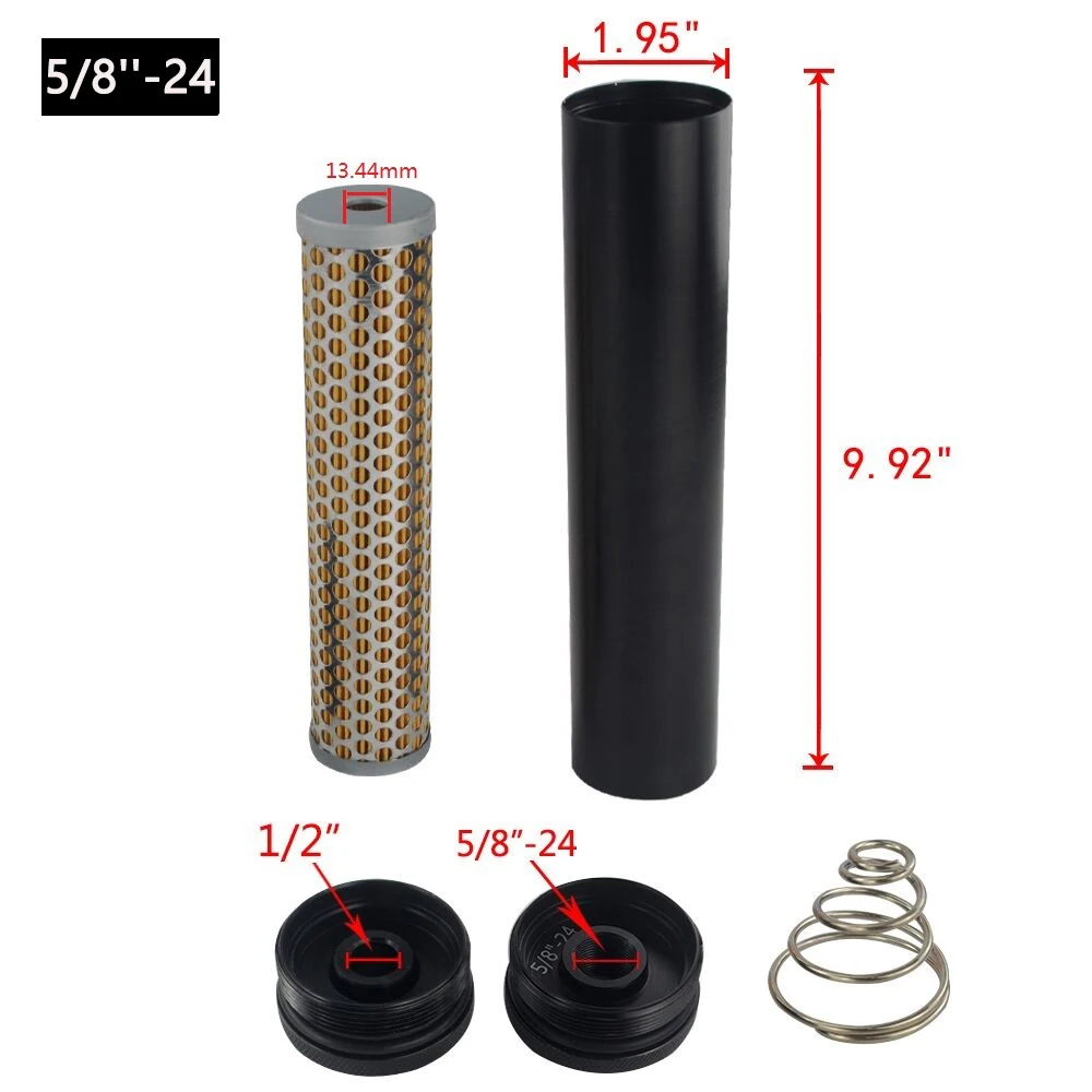 TYPE2 LZONE- топливный фильтр для Napa 4003 WIX 24003 5/"-24& 1/2" или 1/"-28& 1/2" турбо воздушный фильтр с резьбовым концом - Цвет: TYPE2