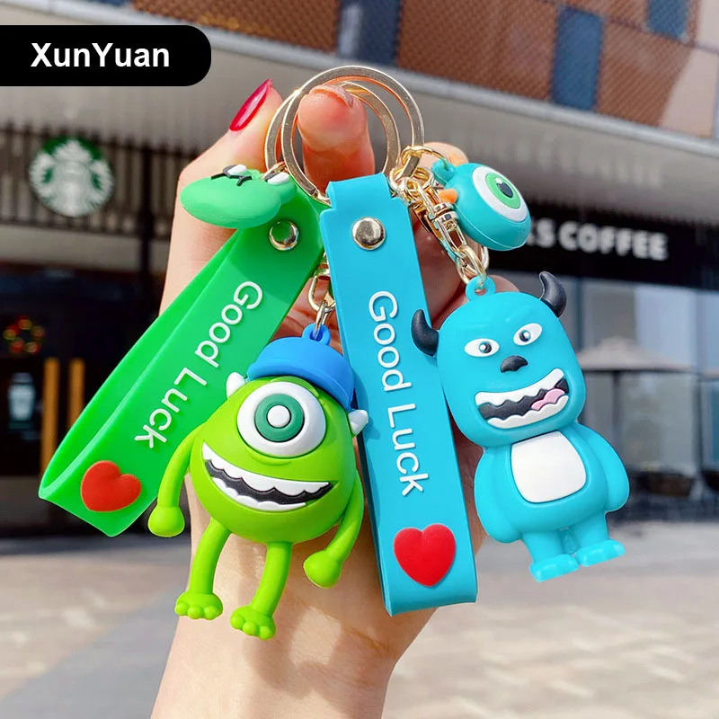 Эпоксидный брелок для ключей с большим глазом женский милым мультяшным монстром