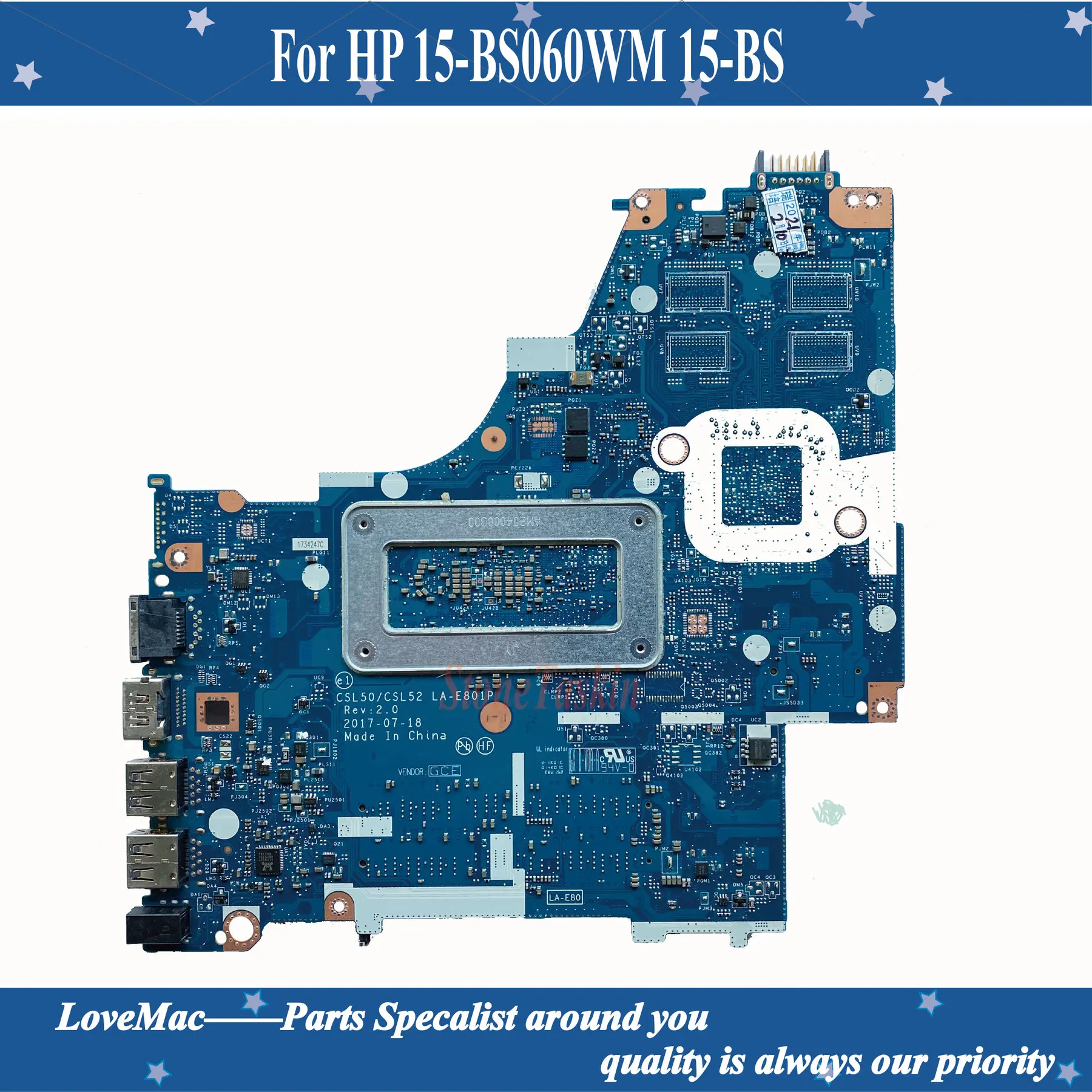 Высокое качество 924749 601 для HP двумя способами Женские 15 BS Материнская плата