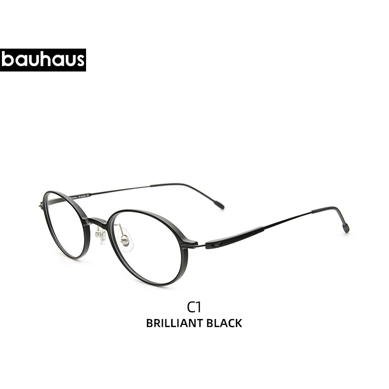 C1 2359 bauhaus дешевые круглые тонкие оправы для очков унисекс - Цвет оправы: C1