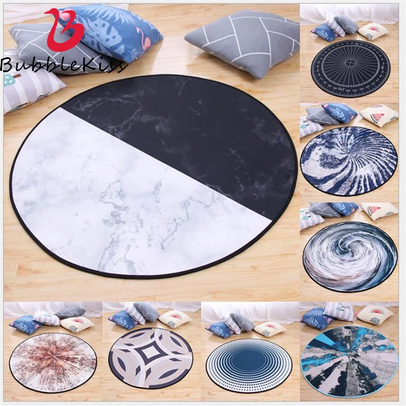 Круглый ковер для детской комнаты детский коврик лазания моющийся нескользящий