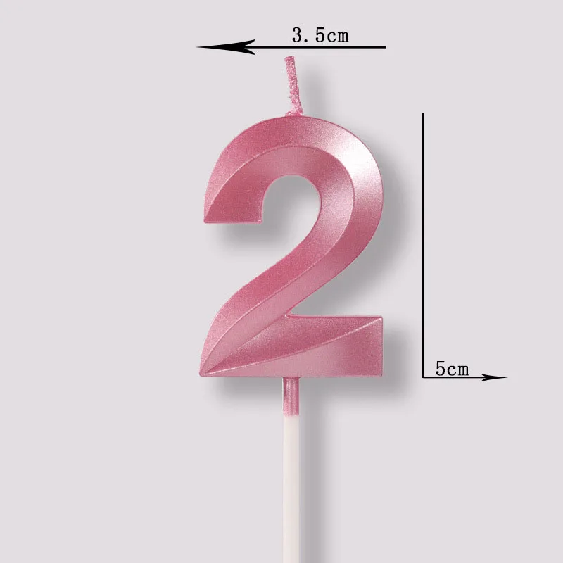 Goud Zilver Nummer Kaarsen voor EEN Taart Shimmer en Glans Party Cake Topper Kaars Kids Baby Verjaardag Annivesary Decoration|Свечи| |