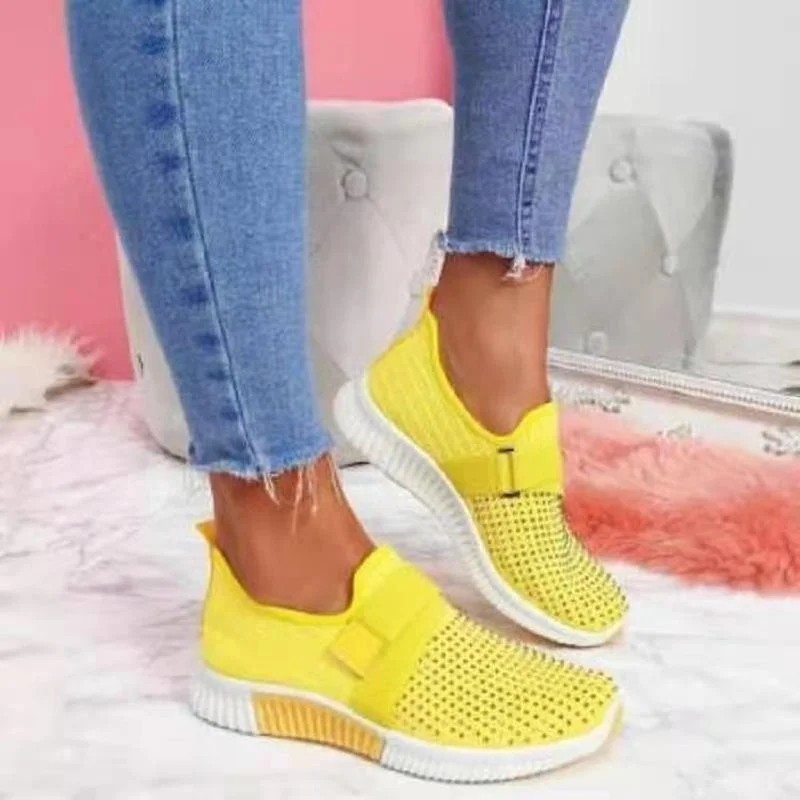 

Women's Sandals Mesh Hollow Breathable Casual Wear-resistant Sports Shoes New Fashion Casual Comfortable Solid Color Flat Shoes